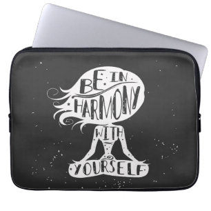 Capa Para Notebook Esteja na harmonia com o senhor mesmo