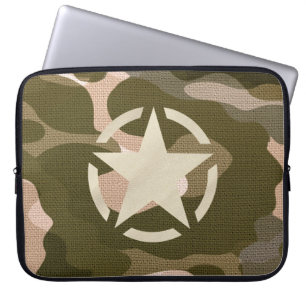Capa Para Notebook Estêncil de Vintagem em Esttilo de Camo