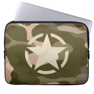 Capa Para Notebook Estêncil de Vintagem em Esttilo de Camo