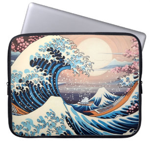 Capa Para Notebook Estética de sakura rosa inspirada na Wave excelent