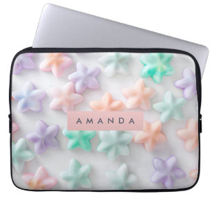 Capa Para Notebook Estética Pessoal de Estrelas Pastéis Sonhadoras