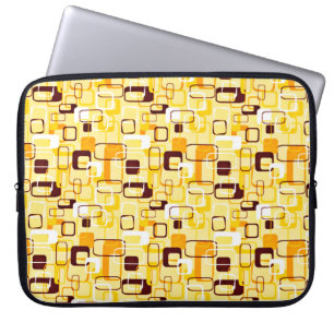 Capa Para Notebook Estilo abstrato amarelo & preto moderno