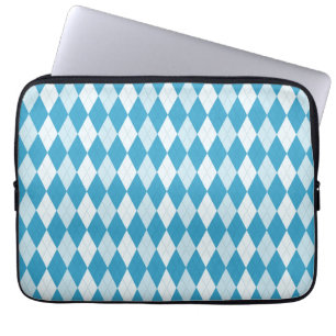 Capa Para Notebook Estilo Argyle Azul Peacock Forma Diamante Pequena