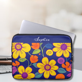 Capa Para Notebook Estilo Colorido das Flores-Dopamina