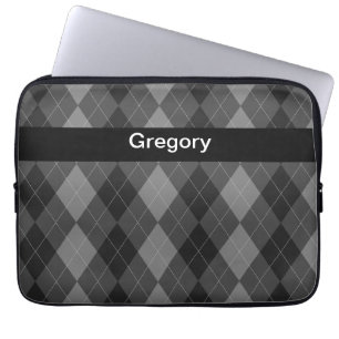 Capa Para Notebook Estilo de Argyle da caixa do laptop do monograma