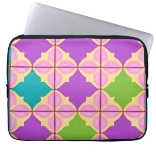 Capa Para Notebook 🌈 Estilo de Arte Abstrato Geométrico Vibrante em
