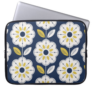 Capa Para Notebook Estilo Escandinavo Floral Padrão Invisível