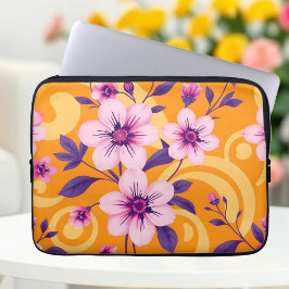 Capa Para Notebook Estilo Floral-Dopamina Vibrante de Verão-