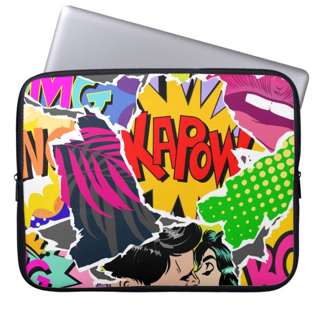 Capa Para Notebook Estilo perfeito de pop de arte de história em quad (Frente)
