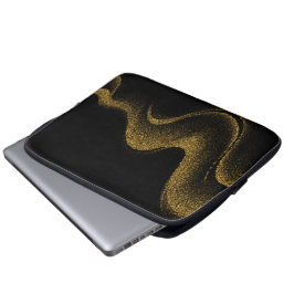 Capa Para Notebook Estilo Premium Preto Dourado Tech