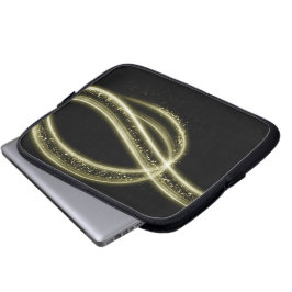 Capa Para Notebook Estilo Premium Preto Dourado Tech