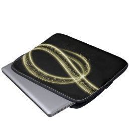 Capa Para Notebook Estilo Premium Preto Dourado Tech