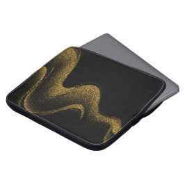 Capa Para Notebook Estilo Premium Preto Dourado Tech
