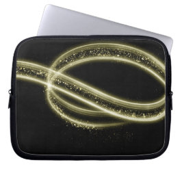 Capa Para Notebook Estilo Premium Preto Dourado Tech