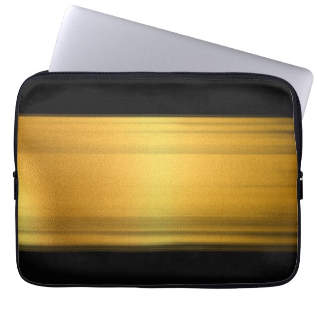 Capa Para Notebook Estilo Premium Preto Dourado Tech (Frente)