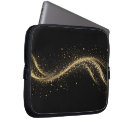 Capa Para Notebook Estilo Premium Preto Dourado Tech