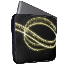 Capa Para Notebook Estilo Premium Preto Dourado Tech