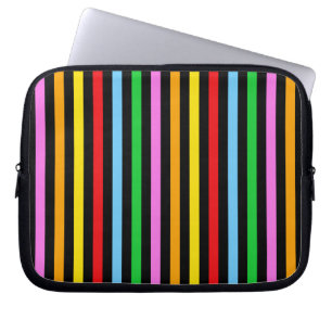 Capa Para Notebook Estirpes Coloridas, Estirpes Arco-Íris, Padrões Ra