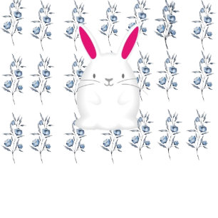 Capa Para Notebook estojo de coelho branco