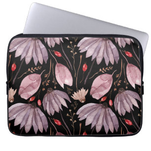 Capa Para Notebook Estojo de Eletrônicos para Laptop Flores de Lótus