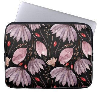 Capa Para Notebook Estojo de Eletrônicos para Laptop Flores de Lótus