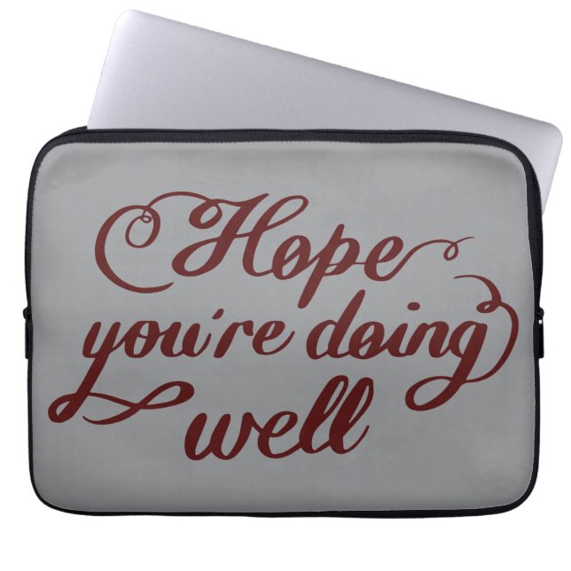 Capa Para Notebook Estojo de iPad "Espero que esteja bem" (Frente)