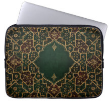 Estojo de Laptop Árabe Islâmico de Luxo | Esmerald