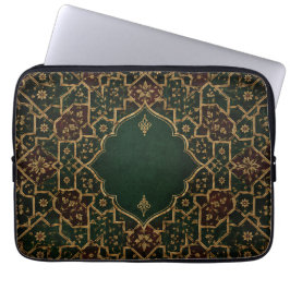 Capa Para Notebook Estojo de Laptop Árabe Islâmico de Luxo | Esmerald