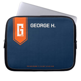 Capa Para Notebook Estojo de Laptop Azul Laranja para Homem