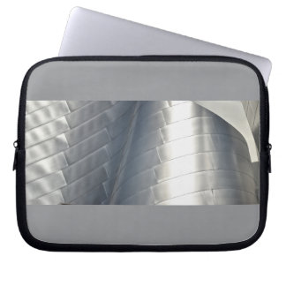 Capa Para Notebook Estojo de Laptop Cinza Metálico Arquitetura