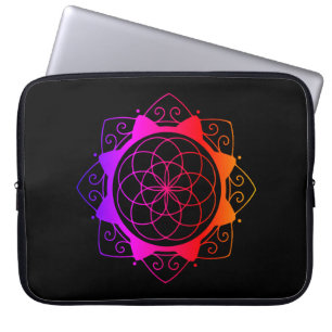 Capa Para Notebook Estojo de Laptop com Desenho de Mandala