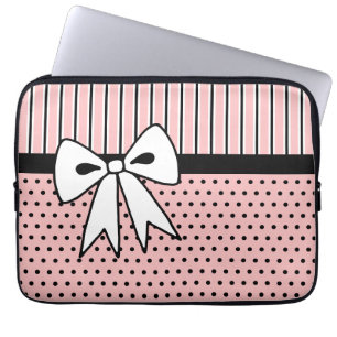 Capa Para Notebook Estojo de Laptop com Laço Retro