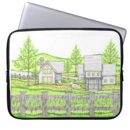 Capa Para Notebook Estojo de Laptop Cottage Farm