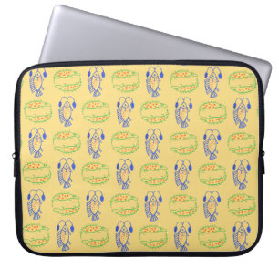 Capa Para Notebook Estojo de Laptop Peixe Egípcio, Crocodilo em Amare