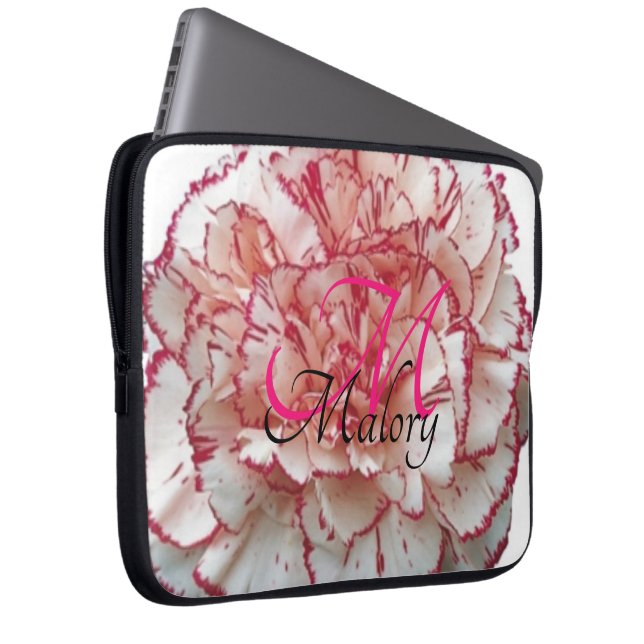 Capa Para Notebook Estojo de Laptop Personalizado com Monograma de Fl (Frente Esquerda)