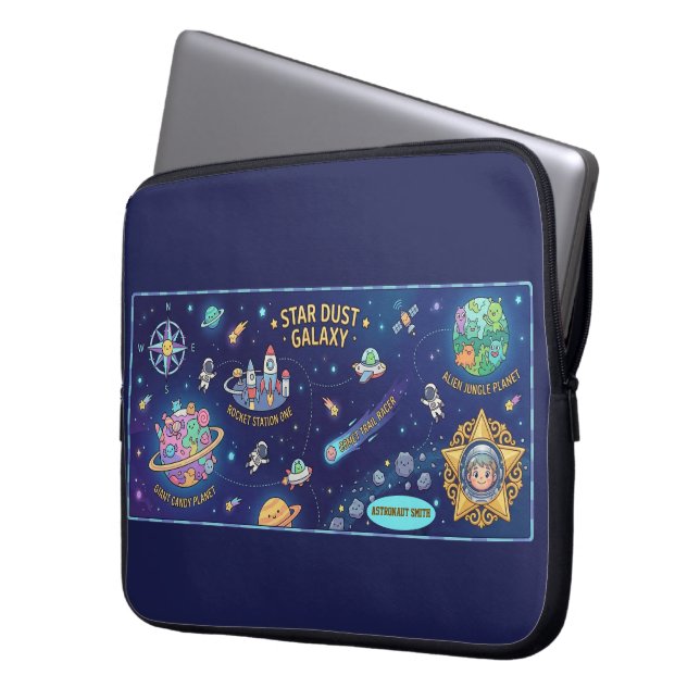 Capa Para Notebook Estojo de Proteção para Laptop Mapa de Poeira Este (Frente Esquerda)