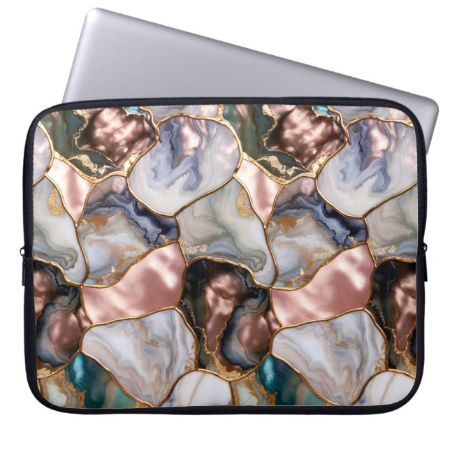 Capa Para Notebook Estojo Elegante para Laptop Rose Marble (Frente)