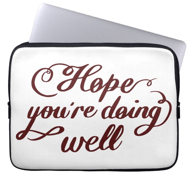 Capa Para Notebook Estojo para iPad "Espero que esteja bem" (Frente)