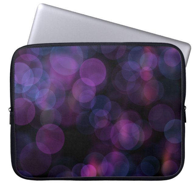 Capa Para Notebook Estojo para Laptop Abstrato Bokeh Roxo Rosa Mal-hu (Frente)