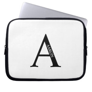 Capa Para Notebook Estojo para Laptop com Monograma Personalizado e N