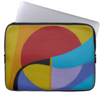 Estojo para Laptop de Arte de Labirinto Retro Cont