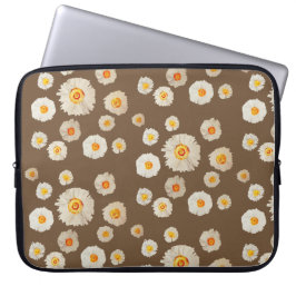 Capa Para Notebook Estojo para Laptop de Neoprene com Flores de Marga