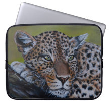 Estojo para Laptop Leopardo