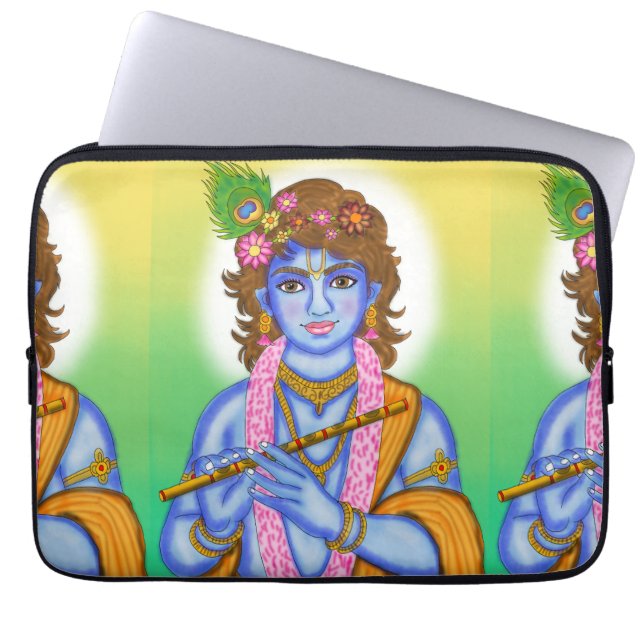 Capa Para Notebook Estojo para Laptop Senhor Krishna (Frente)