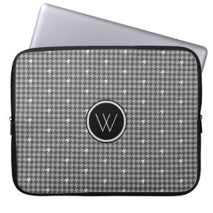 Capa Para Notebook Estojo para Laptop Xadrez com Acento Prata