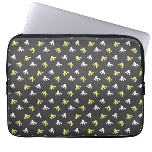 Capa Para Notebook Estojo para Tablet Popcorn (Cinza Escuro & Amarelo