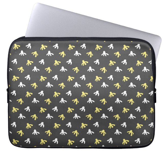 Capa Para Notebook Estojo para Tablet Popcorn (Cinza Escuro & Amarelo (Frente)