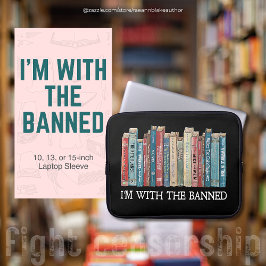 Capa Para Notebook Estou com a Bolsa de laptop de Neoprene Banida