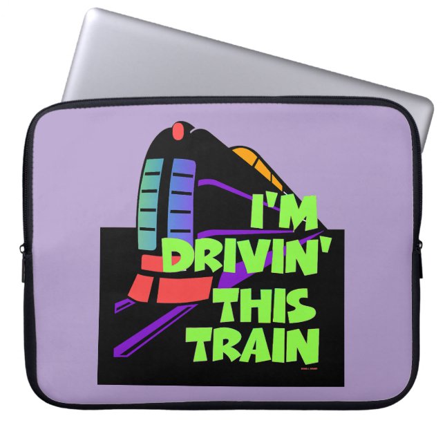 Capa Para Notebook Estou Dirigindo Este Trem Lavanda  (Frente)