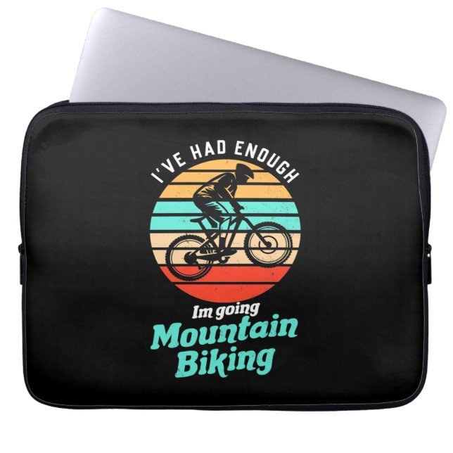Capa Para Notebook Estou Indo Para A Bicicleta Montanha (Frente)